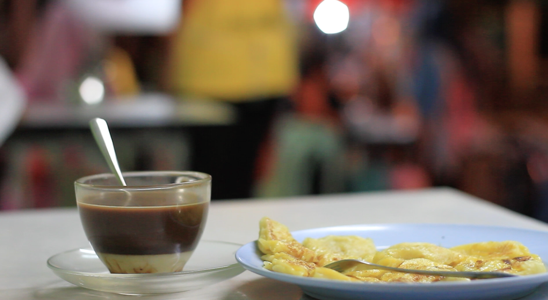 Kafe Roti Coffee with roti - The Shot